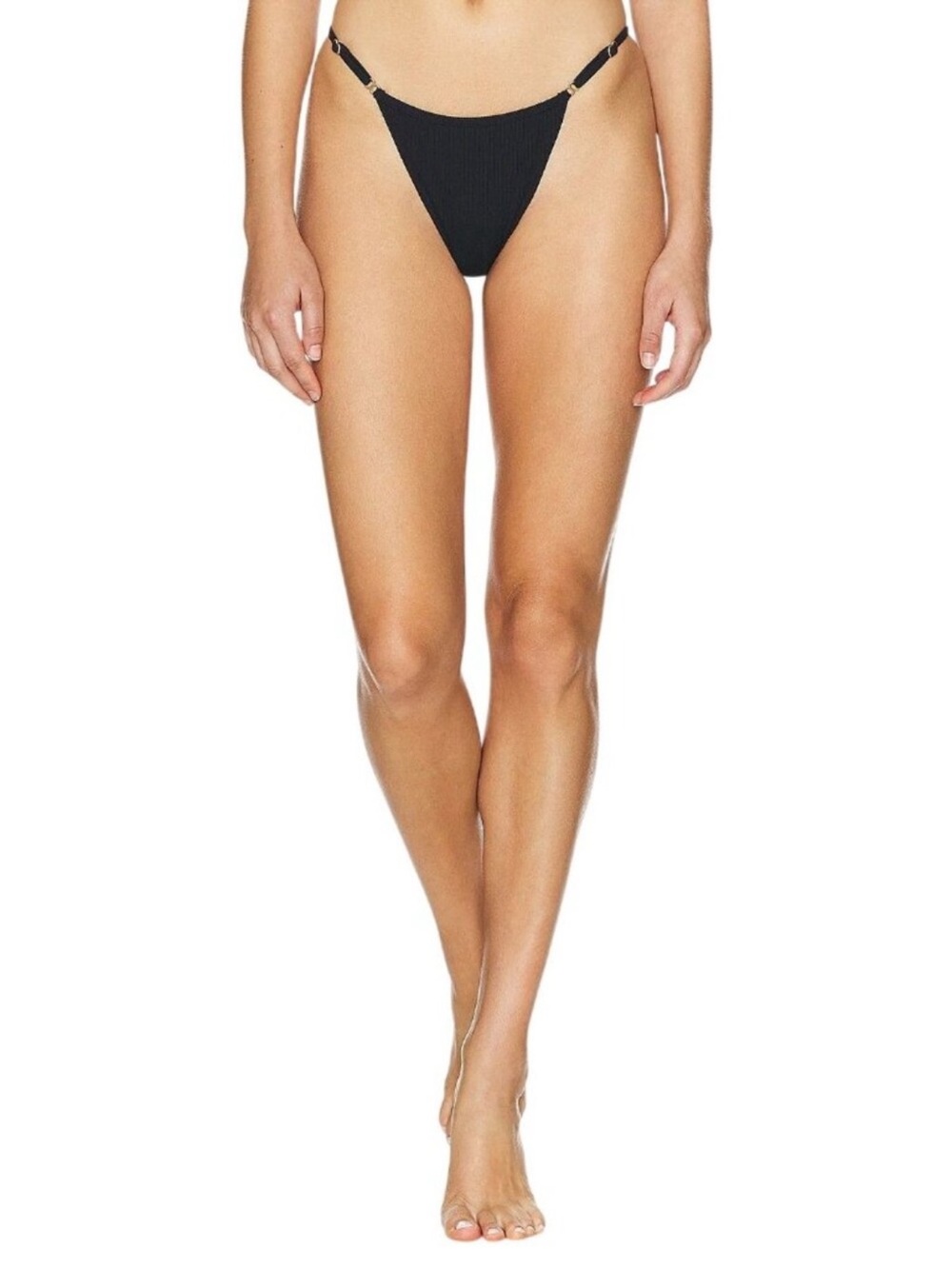 NWT L*Space Remi Bitsy Bikini Bottoms-Black